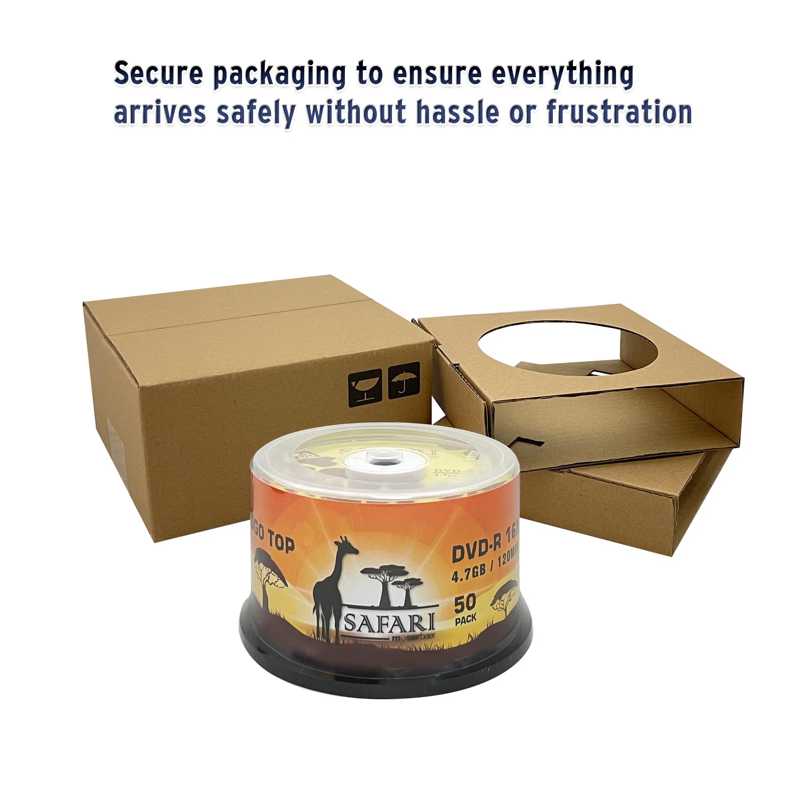 Moserbaer Safari DVD-R 16X 4.7GB Branded Logo Recordable Media